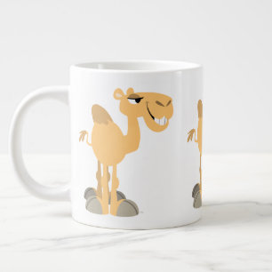 Cute Smiling Cartoon Camel Grote Koffiekop