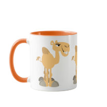 Cute Smiling Cartoon Camel