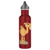 Cute Smiling Cartoon Camel Waterfles (Links)
