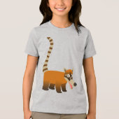 Cute Smiling Cartoon Coatimundi Children T-Shirts (Voorkant)