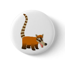 Cute Smiling Cartoon Coatimundi