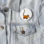 Cute Smiling Cartoon Coatimundi Ronde Button 5,7 Cm (In situ)