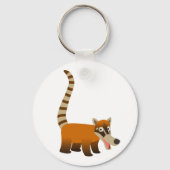 Cute Smiling Cartoon Coatimundi Sleutelhanger (Voorkant)