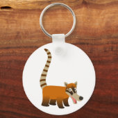 Cute Smiling Cartoon Coatimundi Sleutelhanger (Voorkant)