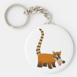 Cute Smiling Cartoon Coatimundi Sleutelhanger