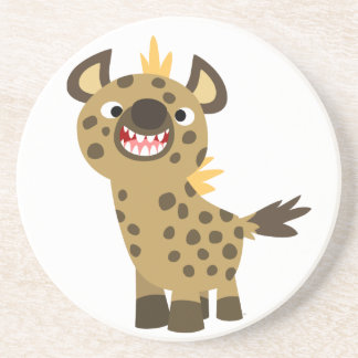 Cute Smiling Cartoon Hyena Onderzetter
