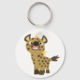 Cute Smiling Cartoon Hyena Sleutelhanger