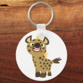 Cute Smiling Cartoon Hyena Sleutelhanger (Voorkant)