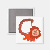 Cute Smiling Cartoon Manticore Magnet (Voorkant / Achterkant)
