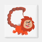 Cute Smiling Cartoon Manticore Magnet (Voorkant)