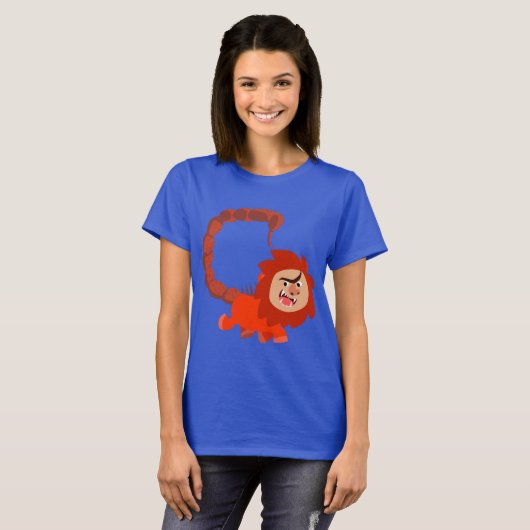 Cute Smiling Cartoon Manticore Women T-Shirt (Voorkant volledig)