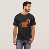Cute Smiling Cartoon Thylacosmilus T-Shirt (Voorkant volledig)