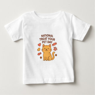 Cute Smiling Cat Shirt | National Treat Pet Day