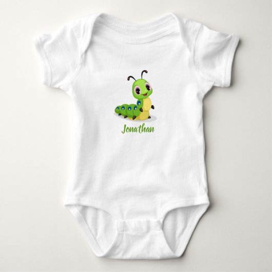 Cute Smiling Caterpipe Romper (Voorkant)