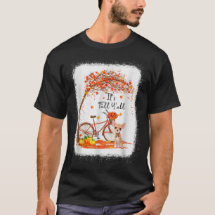 Cute Smiling Chihuahua's Herfst Yall Autumn Maple T-shirt