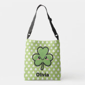 Cute Smiling Clover Crossbody Tas (Achterkant)