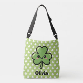 Cute Smiling Clover Crossbody Tas