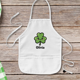 Cute Smiling Clover Kinder Schort