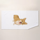 Cute smiling corgi badhanddoek (Badhanddoek)