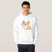 Cute Smiling Corgi Dog Hoodie (Voorkant volledig)
