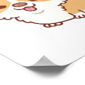 Cute Smiling Corgi Dog Poster (Hoek)