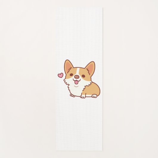 Cute Smiling Corgi Dog Yogamat (Voorkant)