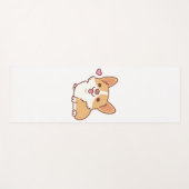 Cute Smiling Corgi Dog Yogamat (Voorkant (horizontaal))