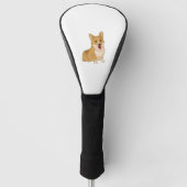 Cute smiling corgi golfheadcover (Voorkant)