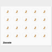 Cute smiling corgi hart sticker (Vel)
