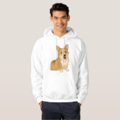 Cute smiling corgi hoodie (Voorkant volledig)