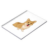 Cute smiling corgi notitieboek (Linkerzijde)