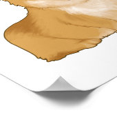 Cute smiling corgi poster (Hoek)