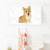 Cute smiling corgi spandoek (Insitu)