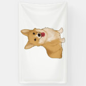 Cute smiling corgi spandoek (Verticaal)