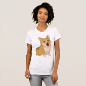 Cute smiling corgi t-shirt (Voorkant volledig)
