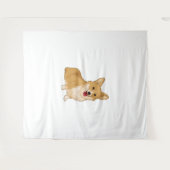 Cute smiling corgi wandkleed (Voorkant (horizontaal))