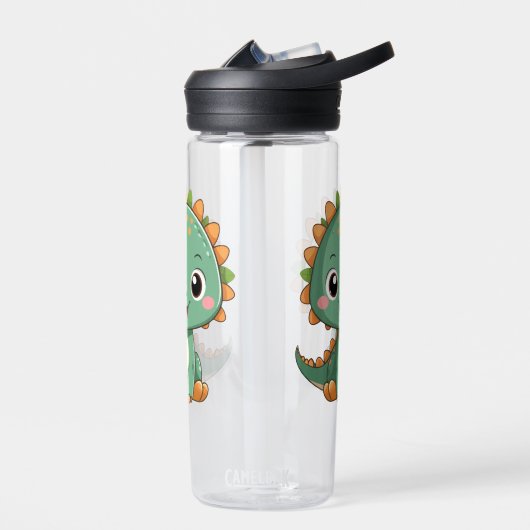 Cute Smiling Dinosaur Kids Water Bottle Waterfles (Links)