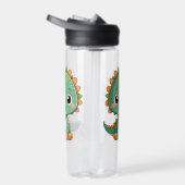 Cute Smiling Dinosaur Kids Water Bottle Waterfles (Rechts)
