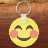 Cute Smiling Emoji Sleutelhanger (Voorkant)