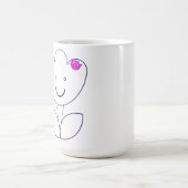 cute smiling flower magische mok (Midden)