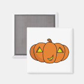 Cute Smiling Halloween Pumpkin Magneet (Voorkant / Achterkant)