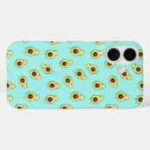 Cute Smiling Kawaii Avocado Pattern Case-Mate iPhone Case (Achterkant (horizontaal))
