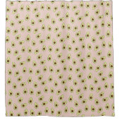 Cute Smiling Kawaii Avocado Pattern Douchegordijn (Voorkant)