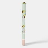 Cute Smiling Kawaii Avocado Pattern Personalized Case-Mate iPhone Case (Achterkant / Rechts)