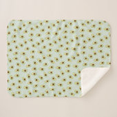 Cute Smiling Kawaii Avocado Pattern Sherpa Deken (Voorkant (horizontaal))