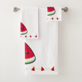 Cute Smiling Kawaii Watermelon Bad Handdoek (Insitu)