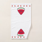 Cute Smiling Kawaii Watermelon Bad Handdoek (Handdoek)