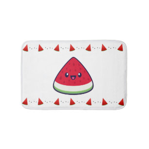 Cute Smiling Kawaii Watermelon Badmat