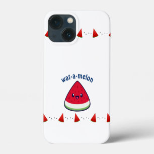 Cute Smiling Kawaii Watermelon Case-Mate iPhone Case