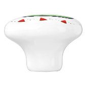 Cute Smiling Kawaii Watermelon Keramische Knop (Zijkant)